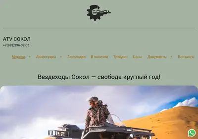 Снимок главной страницы atv-sokol.ru