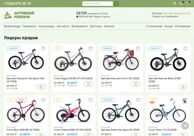 Снимок главной страницы activechild.ru