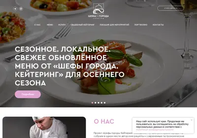 Снимок главной страницы chefcity55-catering.ru