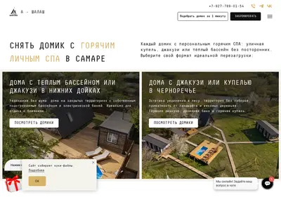 Снимок главной страницы a-shalash.ru