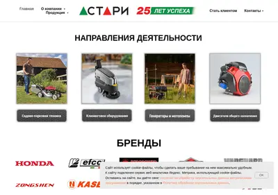 Снимок главной страницы astari.ru