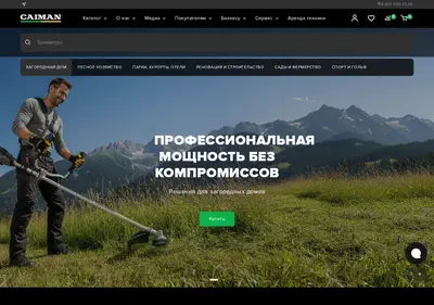 Снимок главной страницы caiman.ru