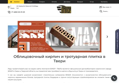 Снимок главной страницы braertver.ru