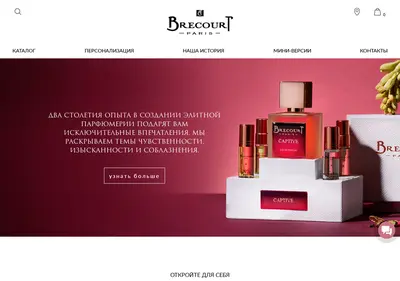 Снимок главной страницы brecourt-paris.ru