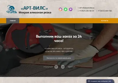 Снимок главной страницы art-vils.ru
