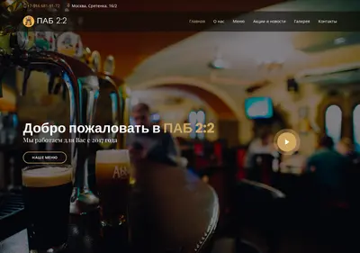 Снимок главной страницы 22pub.ru