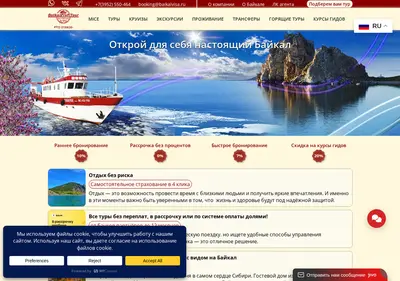 Снимок главной страницы baikalvisa.ru
