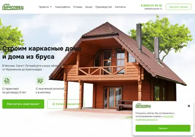 Снимок главной страницы brusovec.ru
