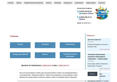Снимок главной страницы avtobus-tolmachevo.ru