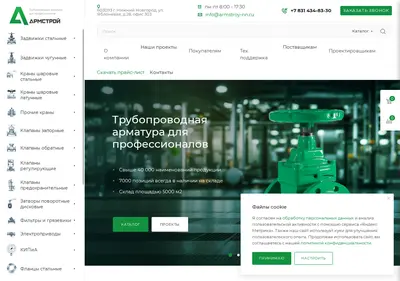 Снимок главной страницы armstroy-nn.ru