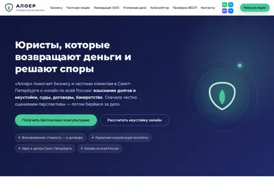 Снимок главной страницы aloer.ru