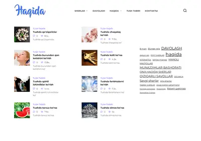 Снимок главной страницы haqida.su