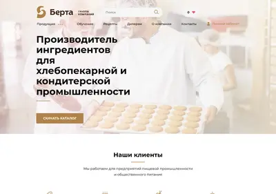 Снимок главной страницы berta.com.ru