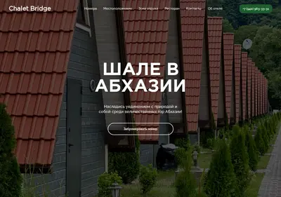 Снимок главной страницы chalet-bridge.ru
