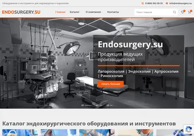 Снимок главной страницы endosurgery.su