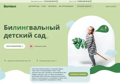 Снимок главной страницы bambinisad22.ru