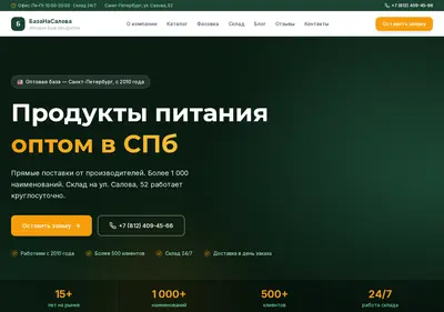 Снимок главной страницы bazanasalova.ru
