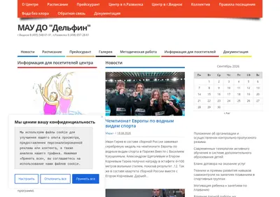 Снимок главной страницы centr-delfin.ru