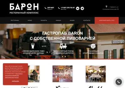 Снимок главной страницы baronsaransk.ru