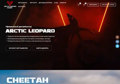 Снимок главной страницы arcticleopard.ru