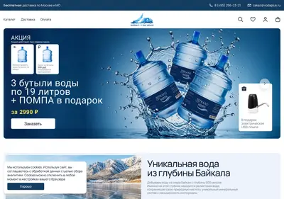 Снимок главной страницы baikal-voda19.ru