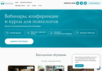 Снимок главной страницы centrmetafora.ru