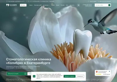 Снимок главной страницы colibri-dent.ru