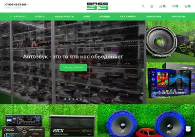 Снимок главной страницы bass93.ru