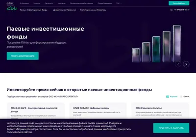 Снимок главной страницы akbars-capital.ru