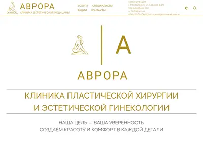 Снимок главной страницы avrora154.ru