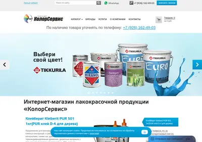 Снимок главной страницы color-servis.ru