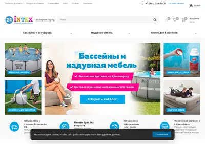 Снимок главной страницы 24intex.ru