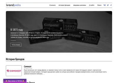 Снимок главной страницы brandpedia.ru