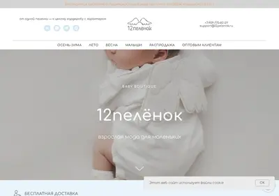 Снимок главной страницы 12pelenok.ru
