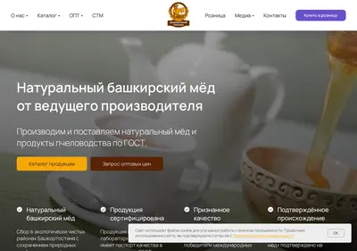 Снимок главной страницы bashkirpaseki.ru