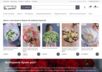 Снимок главной страницы buket159.ru