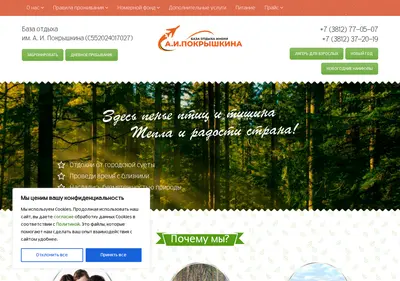 Снимок главной страницы baza-pokryshkina.ru