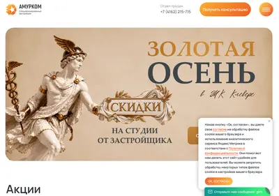 Снимок главной страницы amurcom.ru