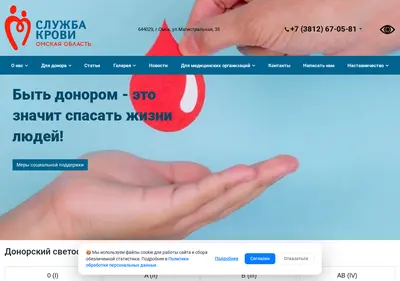 Снимок главной страницы ck-omsk.ru