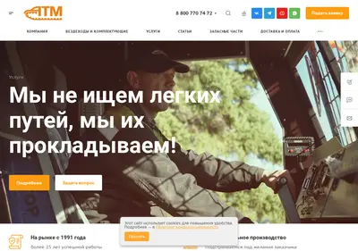 Снимок главной страницы altaytms.ru