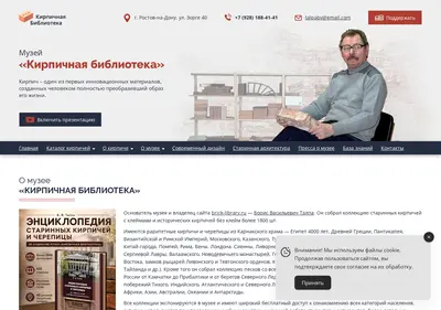 Снимок главной страницы brick-library.ru