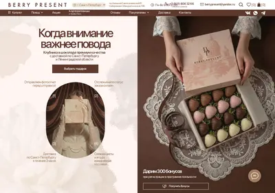 Снимок главной страницы berrypresent.ru