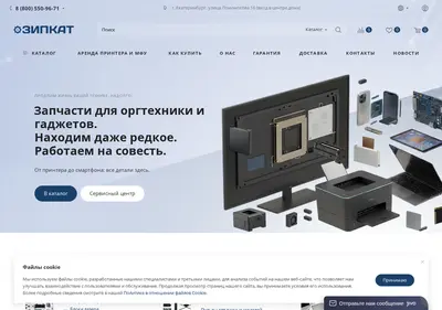 Снимок главной страницы zipkat.ru