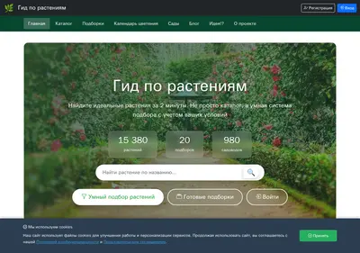 Снимок главной страницы gid-rasteniy.ru