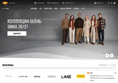 Снимок главной страницы auramalls.ru