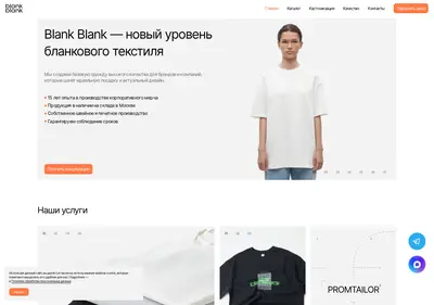 Снимок главной страницы blankblank.ru