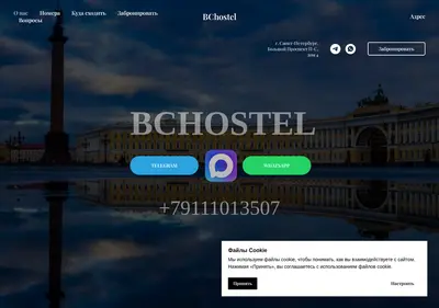 Снимок главной страницы bchost.ru