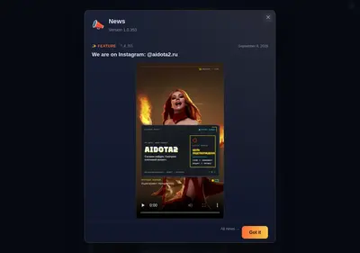 Снимок главной страницы aidota2.ru