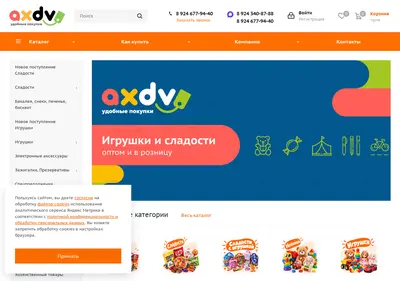Снимок главной страницы axdv.ru