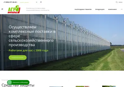 Снимок главной страницы agroimpulstd.ru